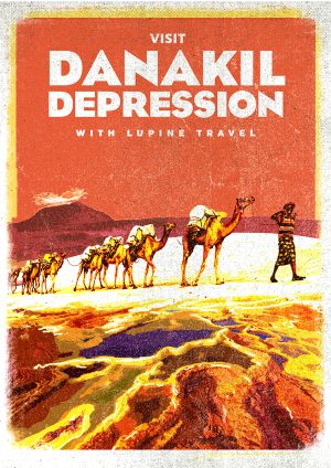 Lupine Danakil Depression A3 Print