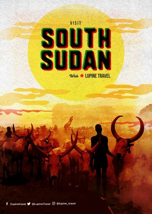 Lupine South Sudan A3 Print