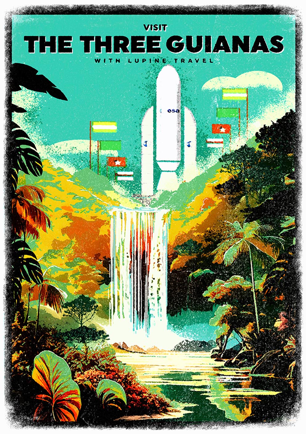 Lupine Guianas A3 Print