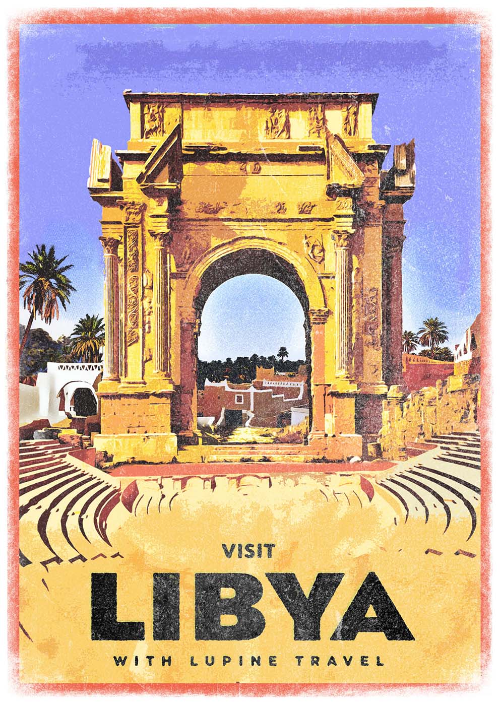 Lupine Libya A3 Print