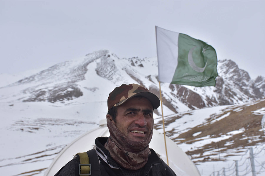 Border guard at Khunjerab Pass