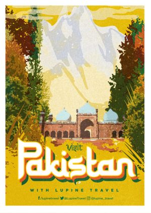 Lupine Pakistan A3 Print